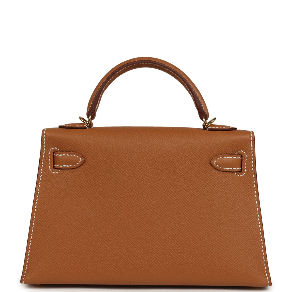 Hermes Kelly Sellier 20 Gold Epsom Gold Hardware
