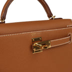 Hermes Kelly Sellier 20 Gold Epsom Gold Hardware