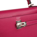 Hermes Kelly Sellier 25 Rose Poupre Madame Palladium Hardware