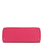 Hermes Candy Kelly Retourne 35 Rose Tyrien Epsom Palladium Hardware