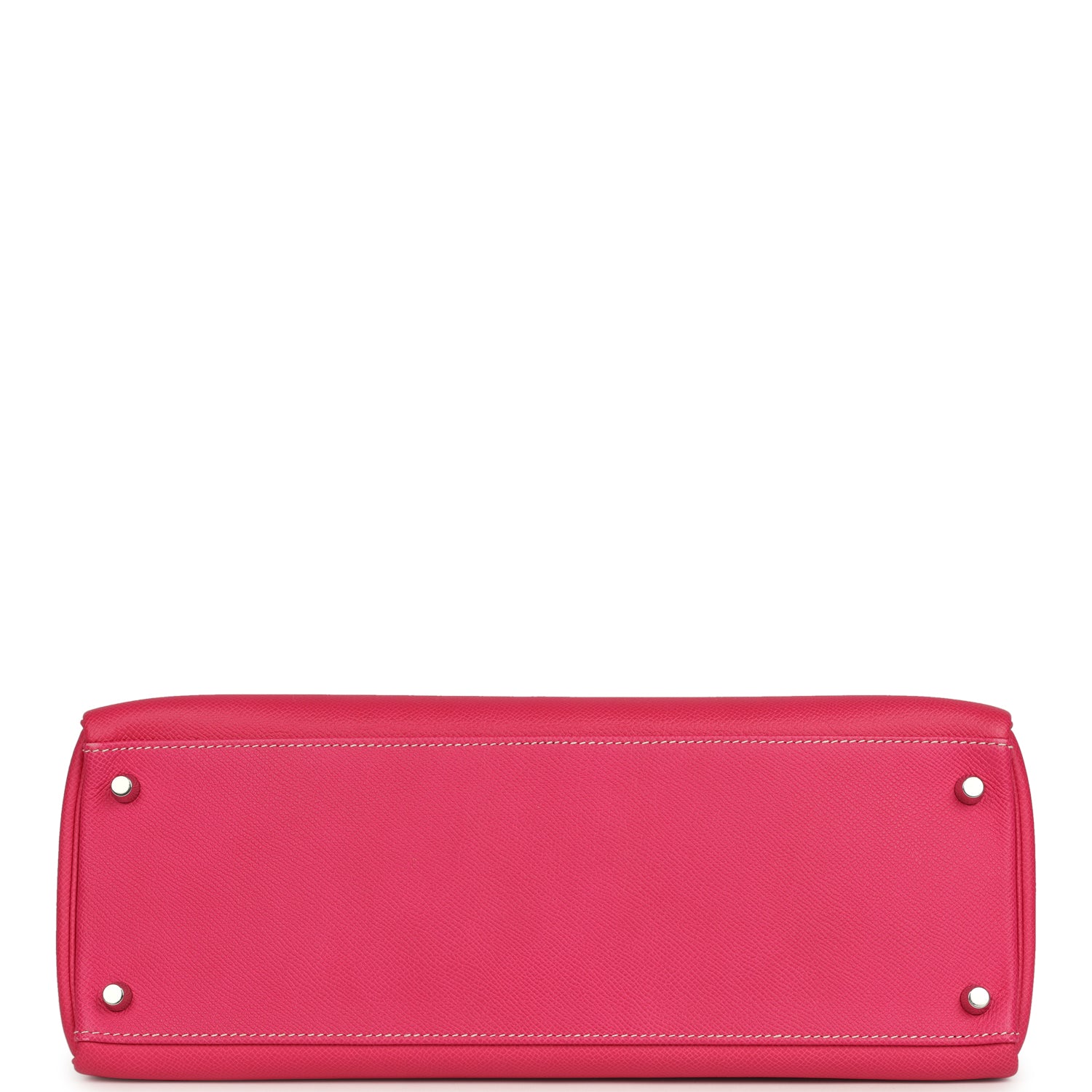 Hermes Candy Kelly Retourne 35 Rose Tyrien Epsom Palladium Hardware
