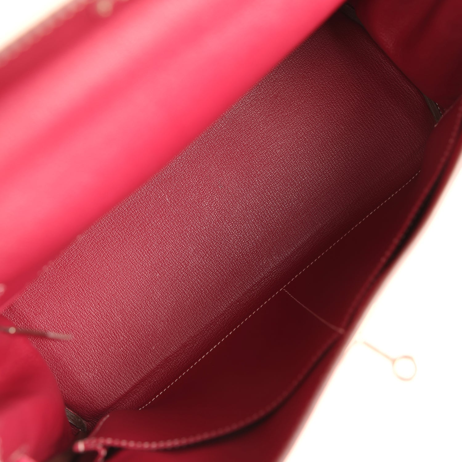 Hermes Candy Kelly Retourne 35 Rose Tyrien Epsom Palladium Hardware