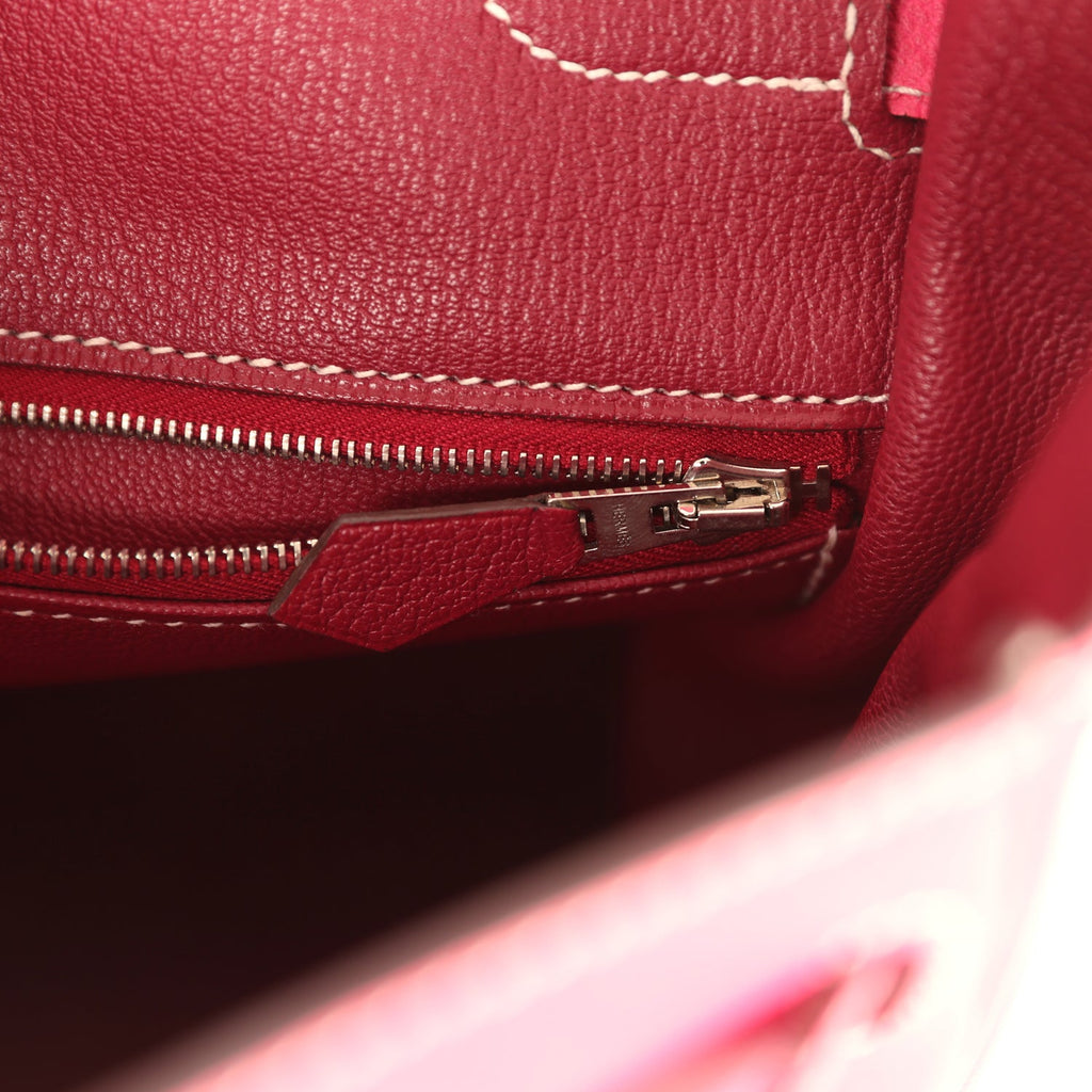 Hermes Candy Kelly Retourne 35 Rose Tyrien Epsom Palladium Hardware