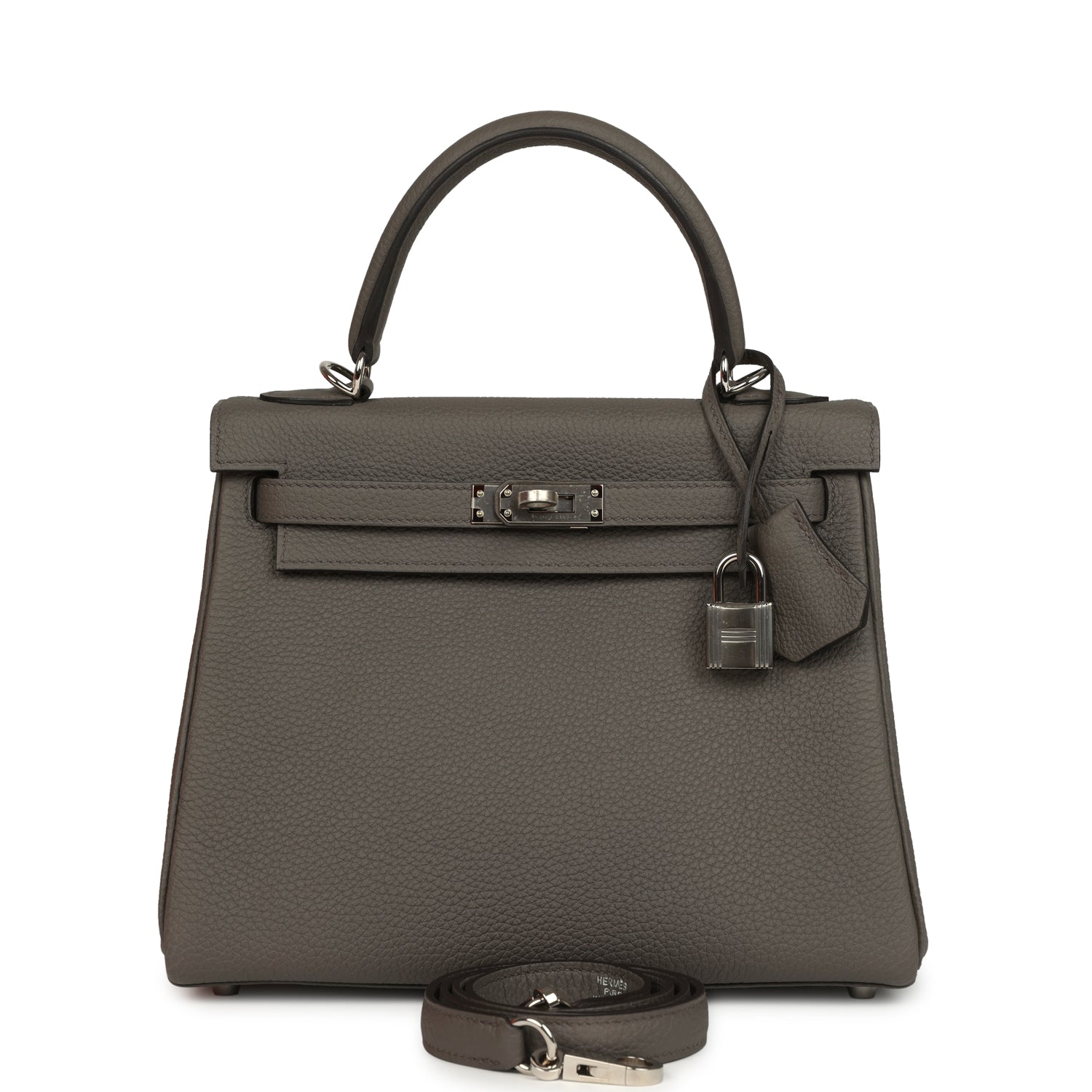 Hermes Kelly Retourne 28 Etain Togo Palladium Hardware