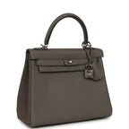 Hermes Kelly Retourne 28 Etain Togo Palladium Hardware