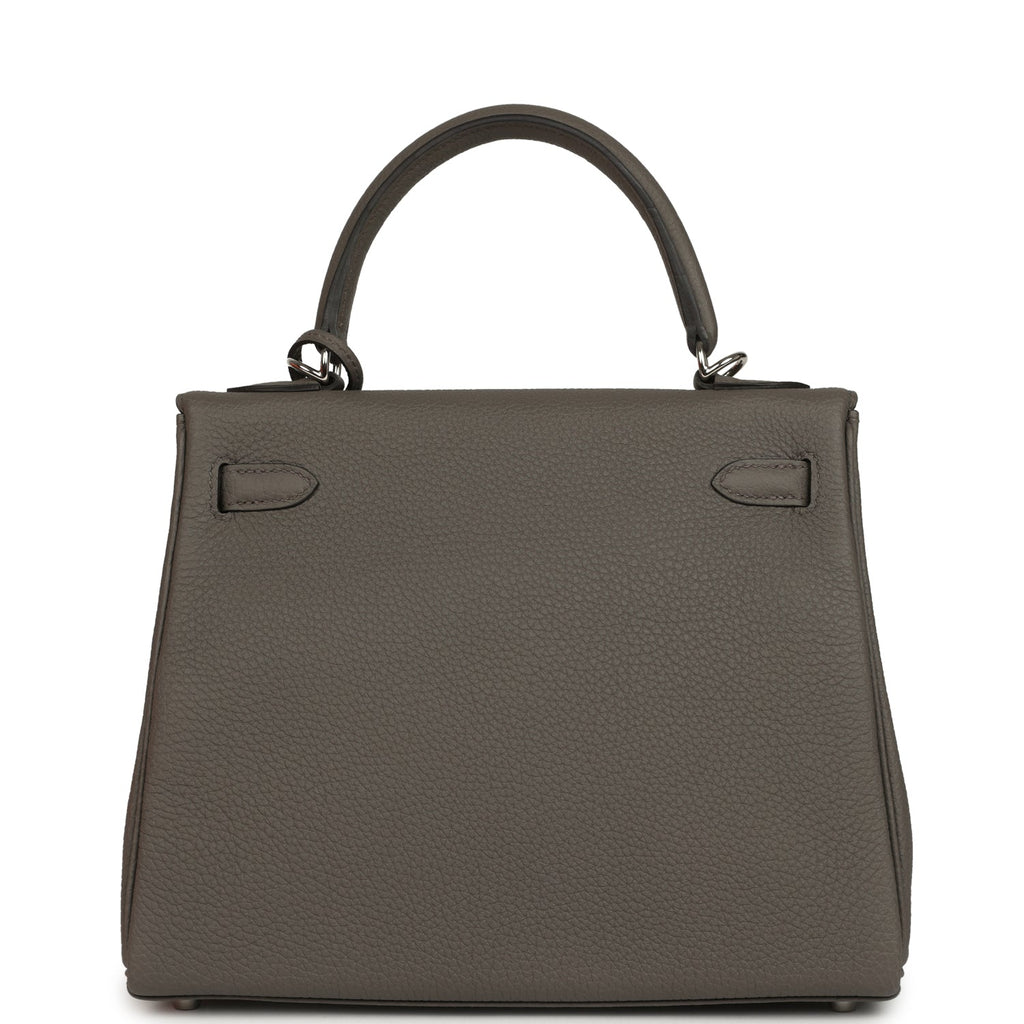 Hermes Kelly Retourne 28 Etain Togo Palladium Hardware