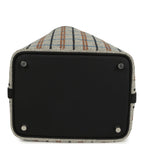 Hermes Picotin Lock 18 Black Swift and Ecru, Bleu, Black and Fauve Toile H Canvas Palladium Hardware