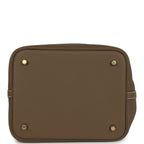 Hermes Picotin Lock 22 Etoupe Clemence Gold Hardware