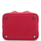 Hermes Picotin Lock 18 Casaque Rose Extreme and Rose Mexico Palladium Hardware