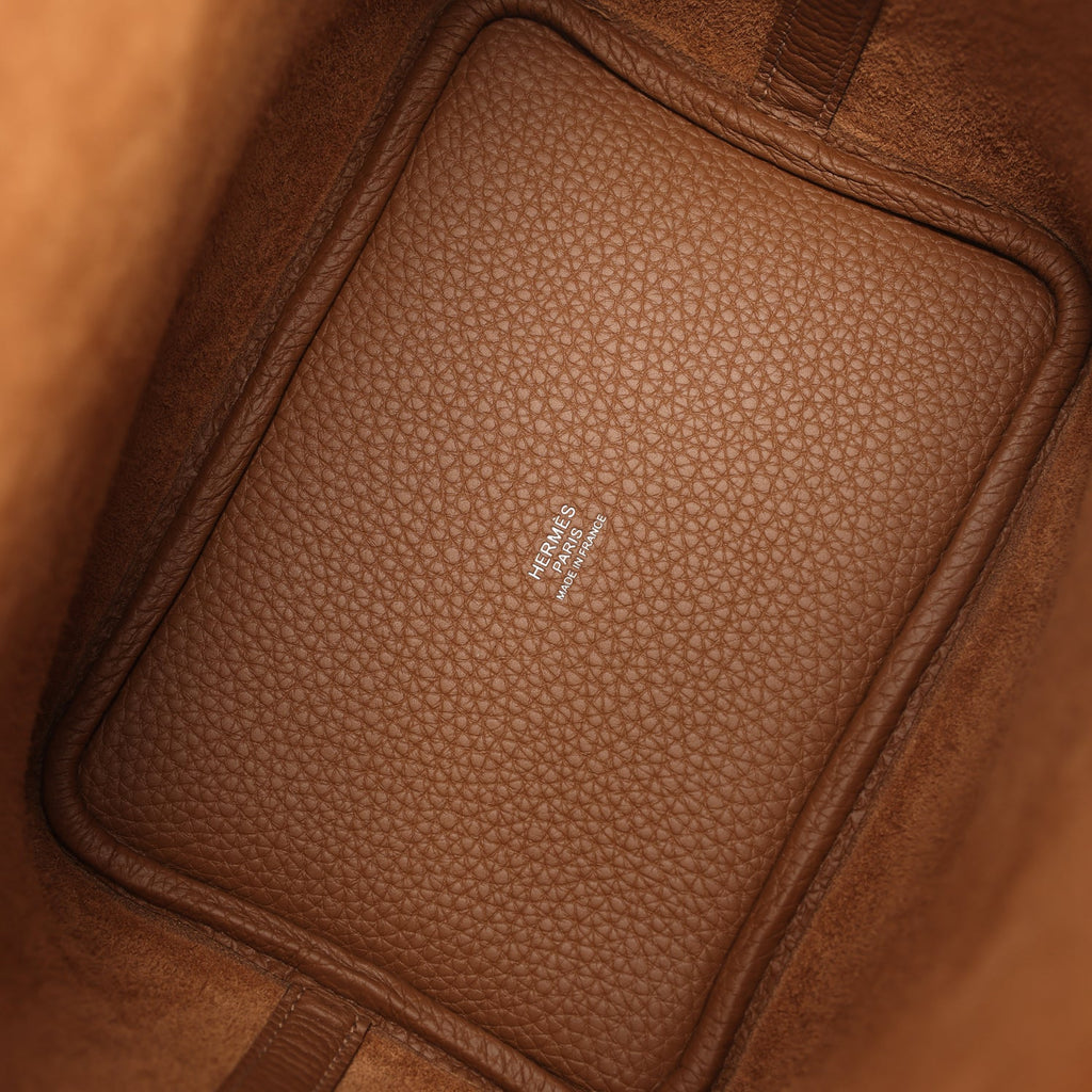 Hermes Picotin Lock 18 Alezan Clemence Palladium Hardware