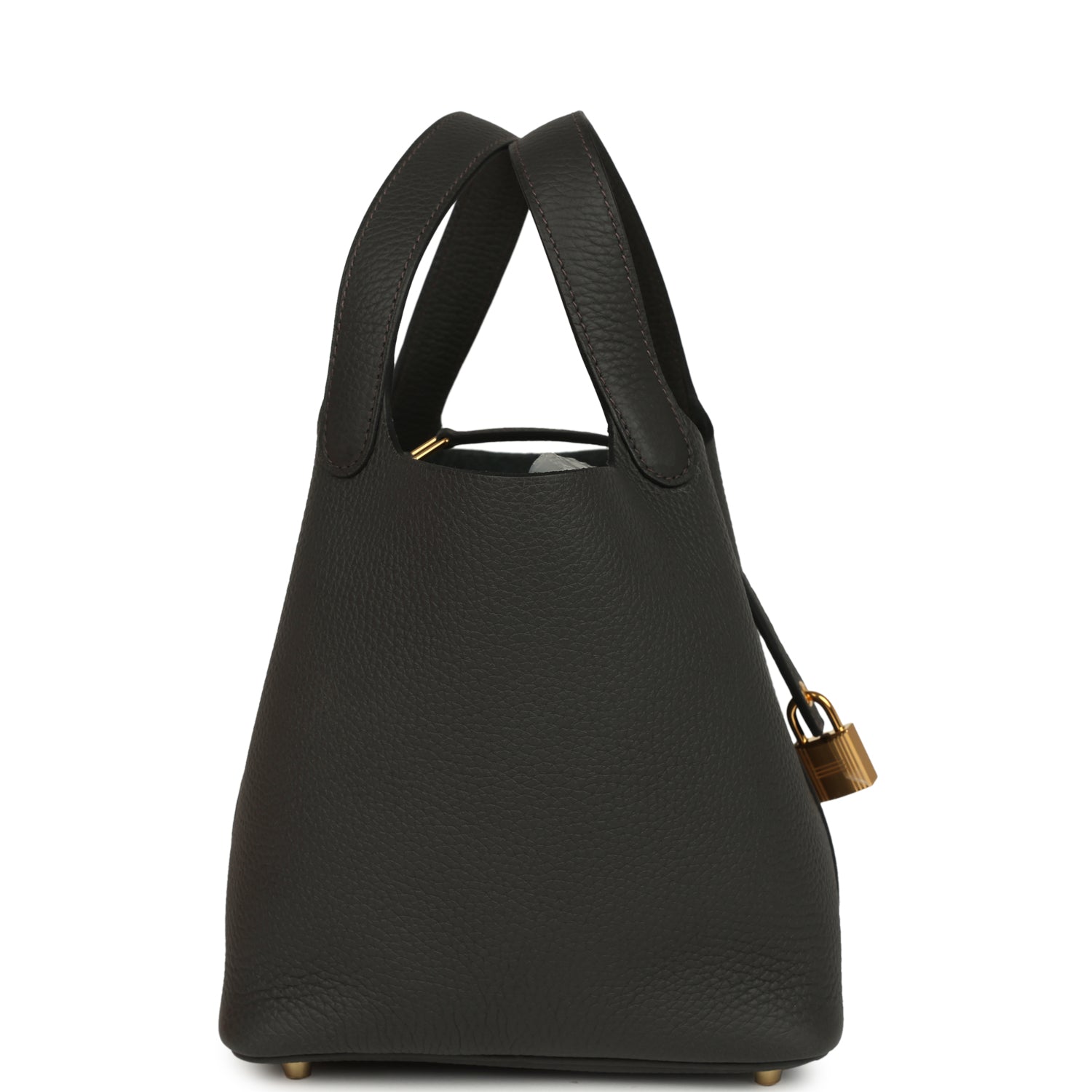 Hermes Picotin Lock 18 Dark Bronze Clemence Gold Hardware