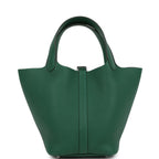 Hermes Picotin Lock 18 Vert Moyen Clemence Palladium Hardware