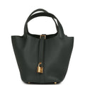 Hermes Picotin Lock 18 Vert Mangrove Clemence Gold Hardware