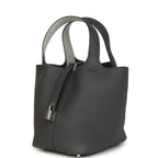 Hermes Picotin Lock Eclat 18 Ardoise Clemence and Gris Platine Swift Palladium Hardware