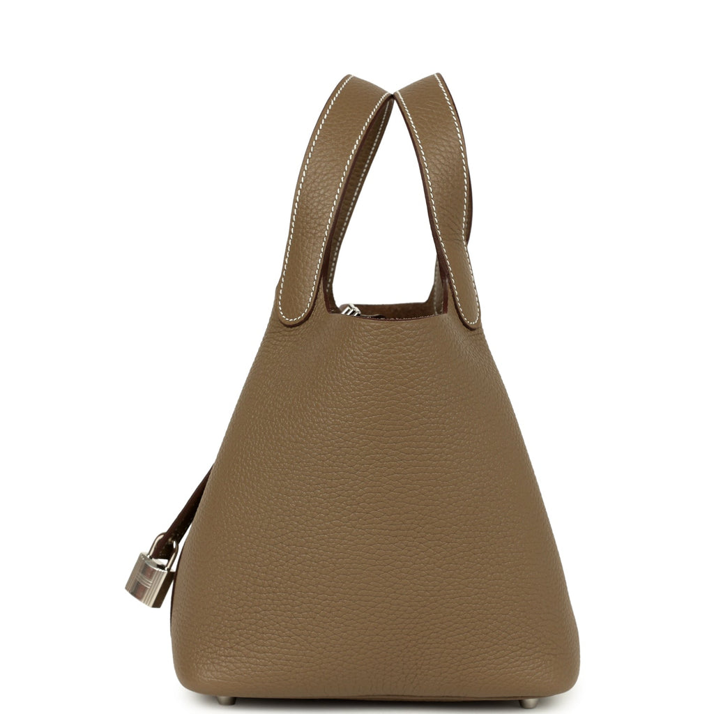 Hermes Picotin Lock 18 Etoupe Clemence Palladium Hardware