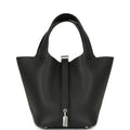 Hermes Picotin Lock 18 Black Clemence Palladium Hardware