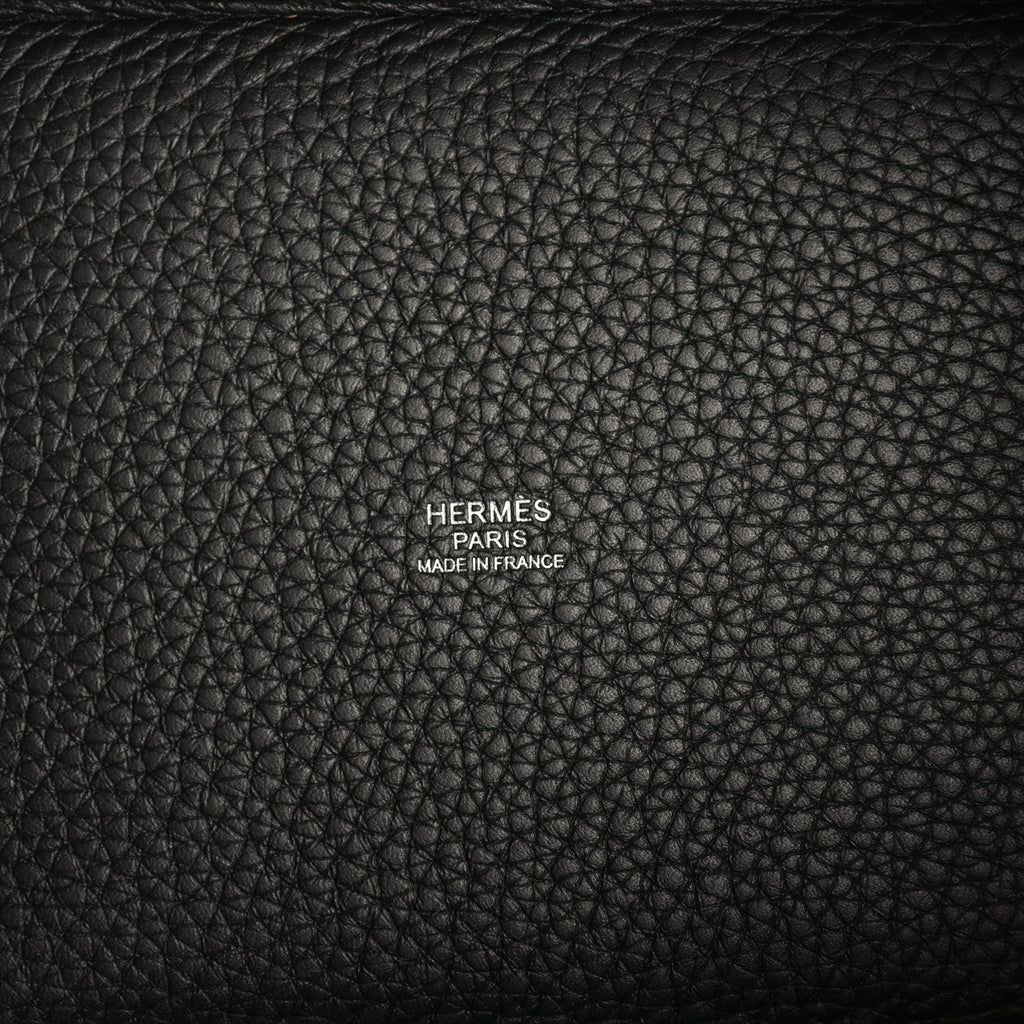 Hermes Picotin Lock 18 Black Clemence Palladium Hardware