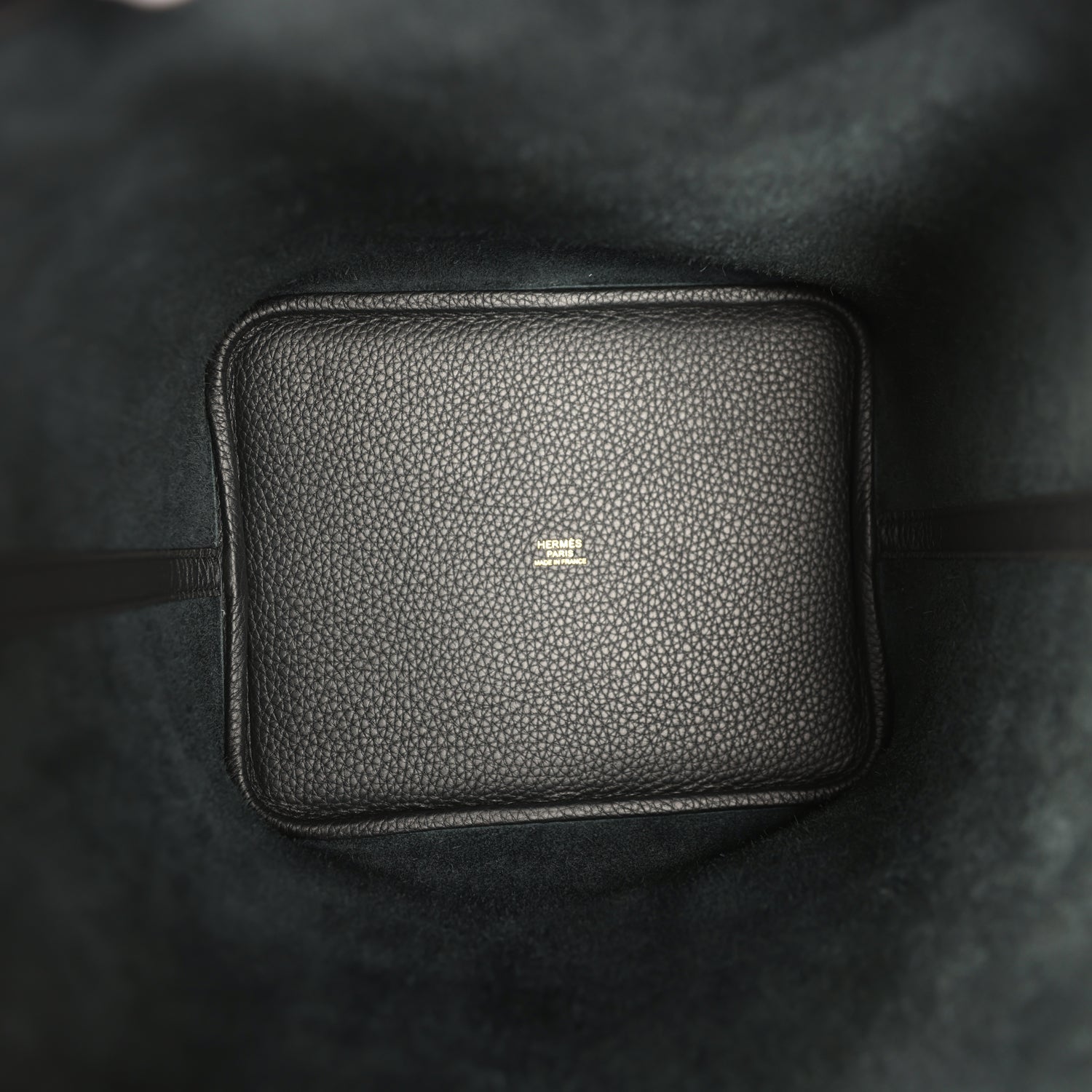 Hermes Picotin Lock 22 Black Clemence Gold Hardware