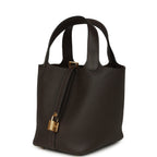 Hermes Picotin Lock 18 Ebene Clemence Gold Hardware