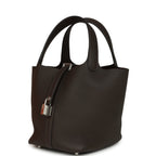 Hermes Picotin Lock 18 Ebene Clemence Palladium Hardware