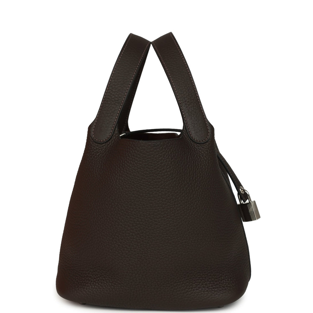 Hermes Picotin Lock 18 Ebene Clemence Palladium Hardware