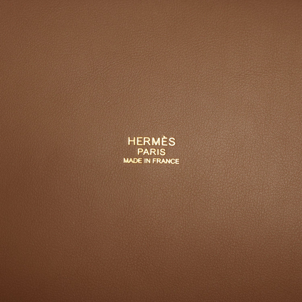 Hermes Picotin Cargo 18 Ecru Toile Canvas and Etoupe Swift Gold Hardware