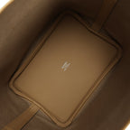 Hermes Picotin Cargo 18 Beiga Marfa Toile Canvas and Poussiere Swift Palladium Hardware