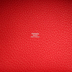 Hermes Picotin Lock 22 Rouge De Coeur Clemence Palladium Hardware