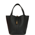 Hermes Picotin Lock 22 Black Clemence Gold Hardware