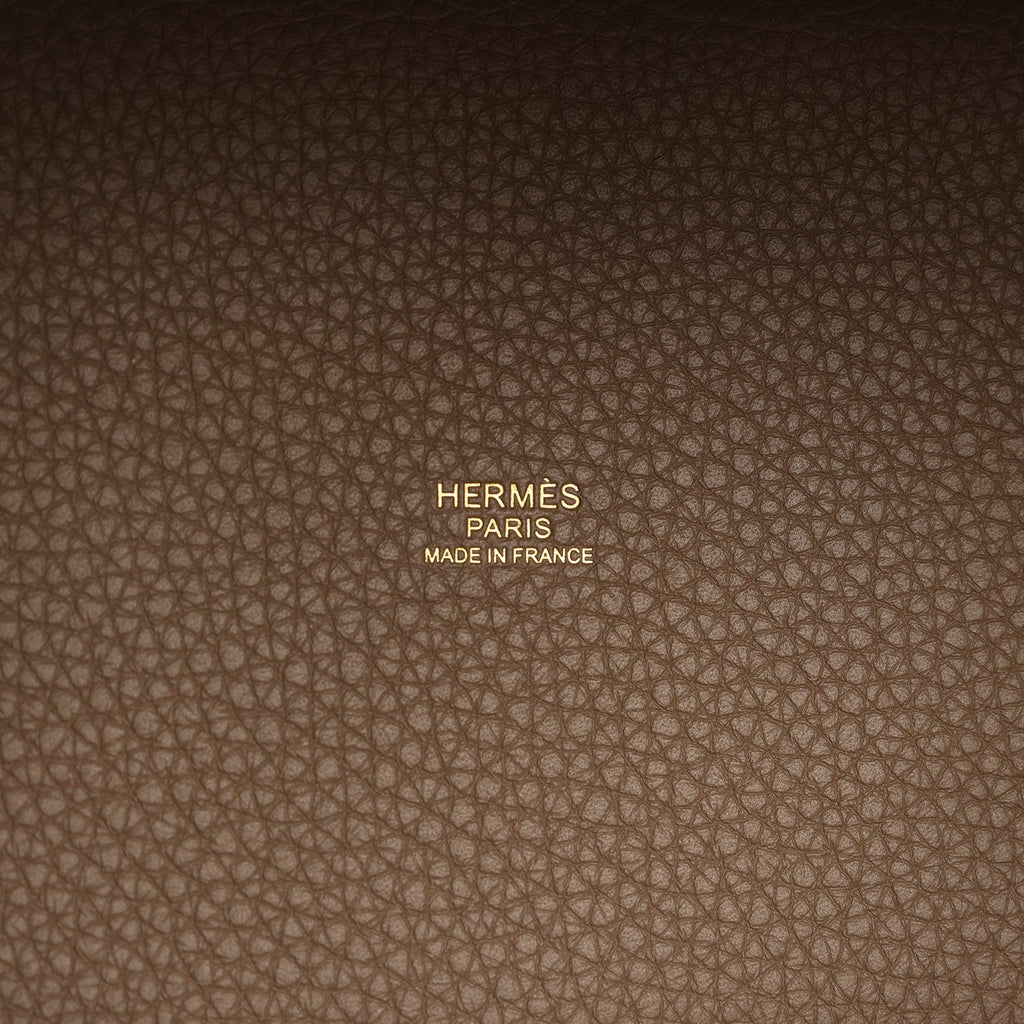Hermes Picotin Lock 18 Etoupe Clemence Gold Hardware