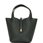 Hermes Picotin Lock 22 Vert Mangrove Clemence Gold Hardware