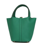 Hermes Picotin Lock 18 Vert Vertigo Clemence Gold Hardware