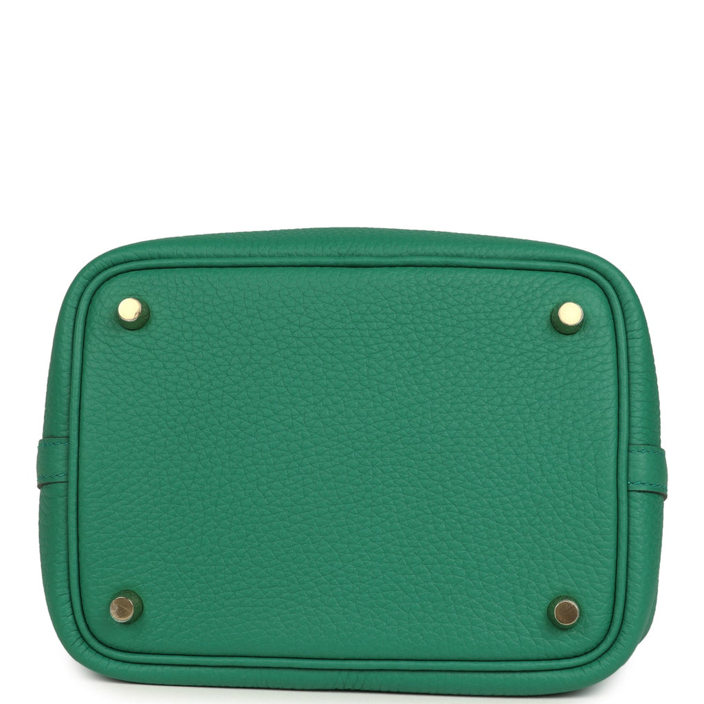 Hermes Picotin Lock 18 Vert Vertigo Clemence Gold Hardware