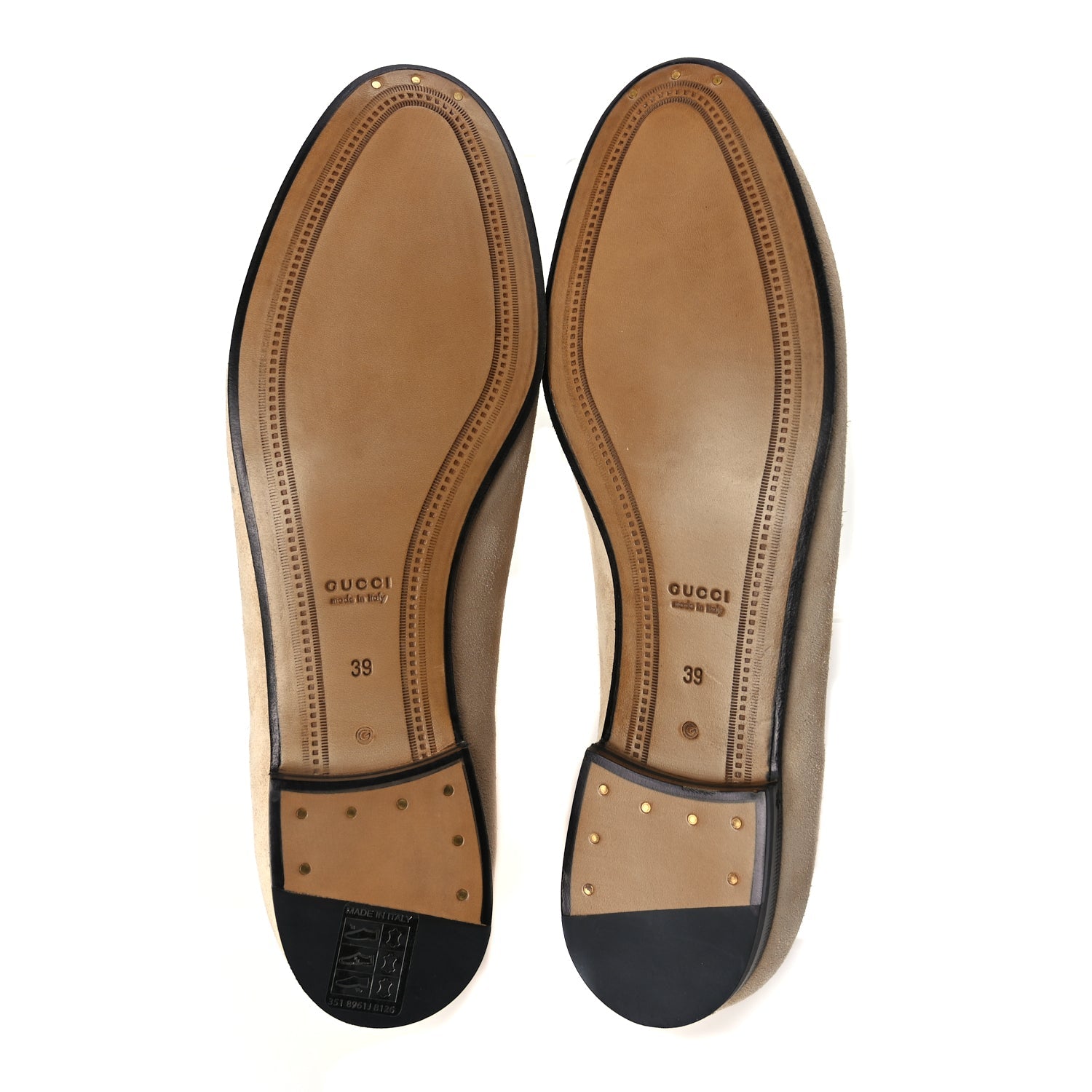 Gucci Suede Horsebit Womens Jordaan Loafers 39 Pink Sand