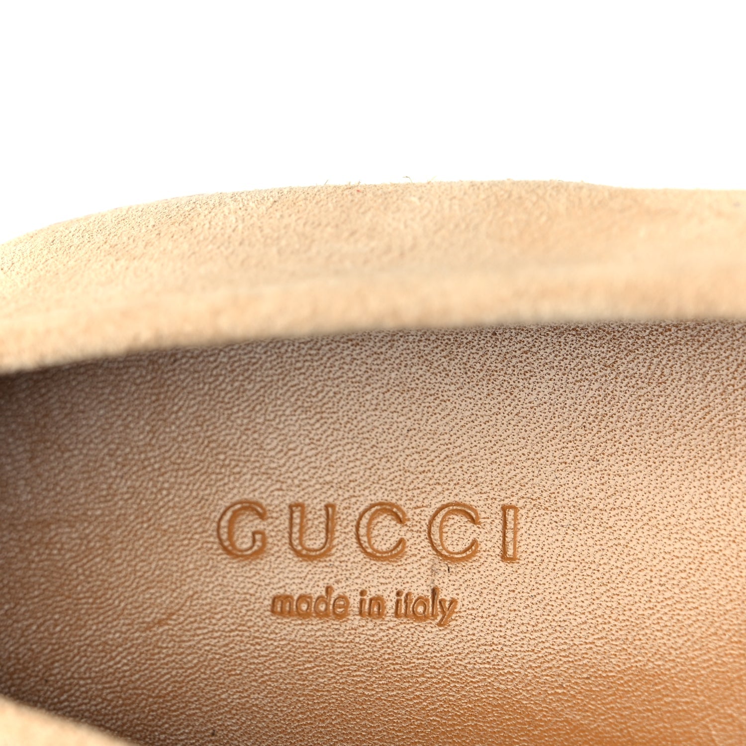 Gucci Suede Horsebit Womens Jordaan Loafers 39 Pink Sand