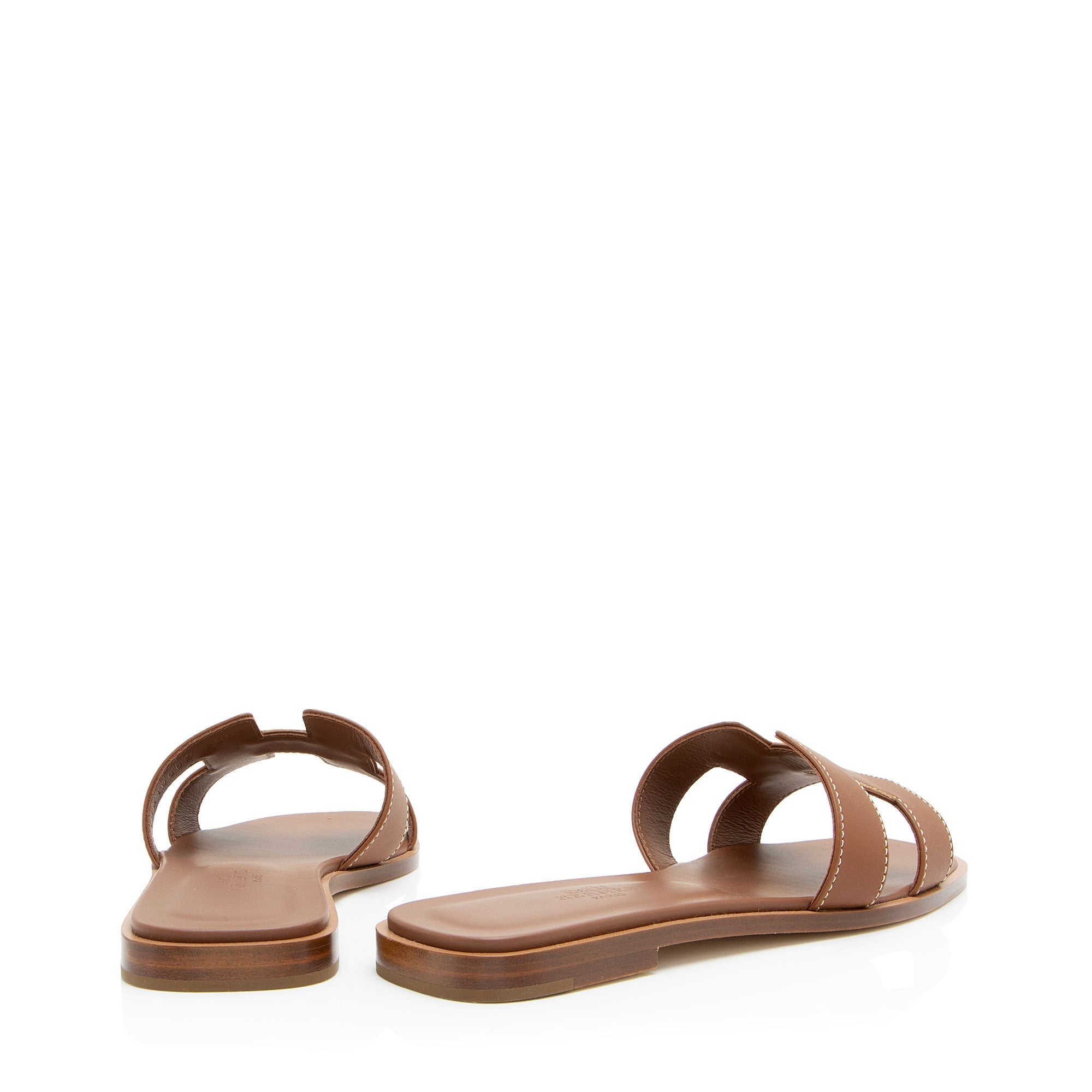 Hermes Box Calfskin Oran Sandal - Size 6.5 / 36.5