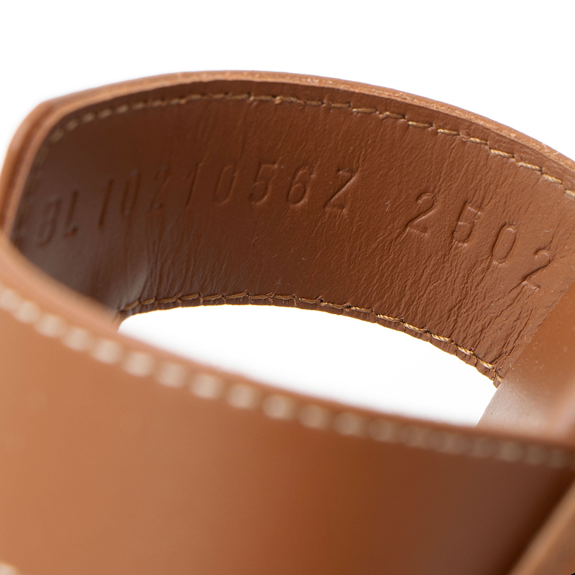 Hermes Box Calfskin Oran Sandal - Size 6.5 / 36.5