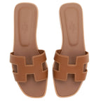 Hermes Box Calfskin Oran Sandal - Size 6.5 / 36.5