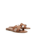 Hermes Box Calfskin Oran Sandal - Size 6.5 / 36.5