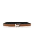 Hermes Box Togo Calfskin H Striee Reversible Belt - Size 42 / 100 (SHF-22294)