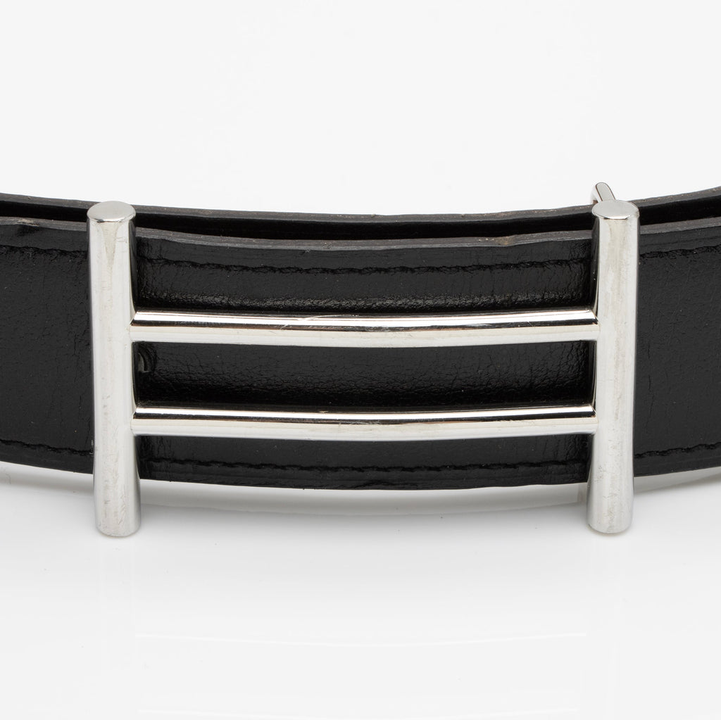 Hermes Box Togo Calfskin Rider Reversible Belt - Size 38 / 95 (SHF-23286)