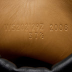 Hermes Calfskin Embossed Bridge Combat Boots - Size 7.5 / 37.5