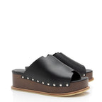 Hermes Calfskin Ellipse Sandals - Size 8 / 38 (SHF-lzukCG)