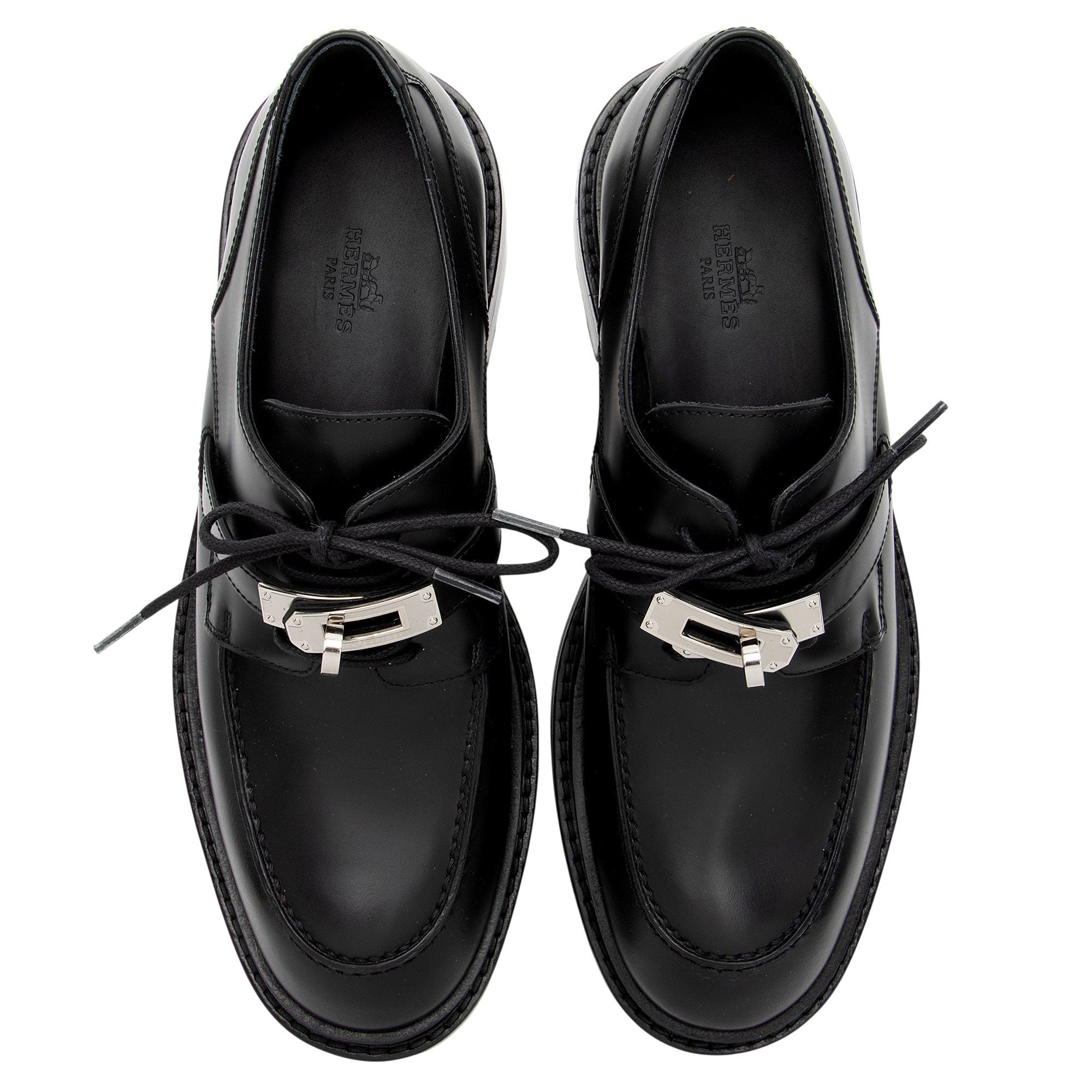 Hermes Calfskin Kelly First Oxford Loafers - Size 7 / 37