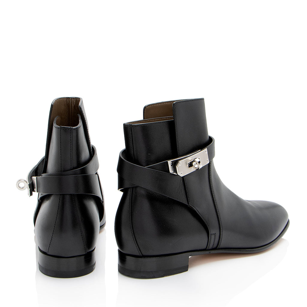 Hermes Calfskin Neo Ankle Boots - Size 8 / 38