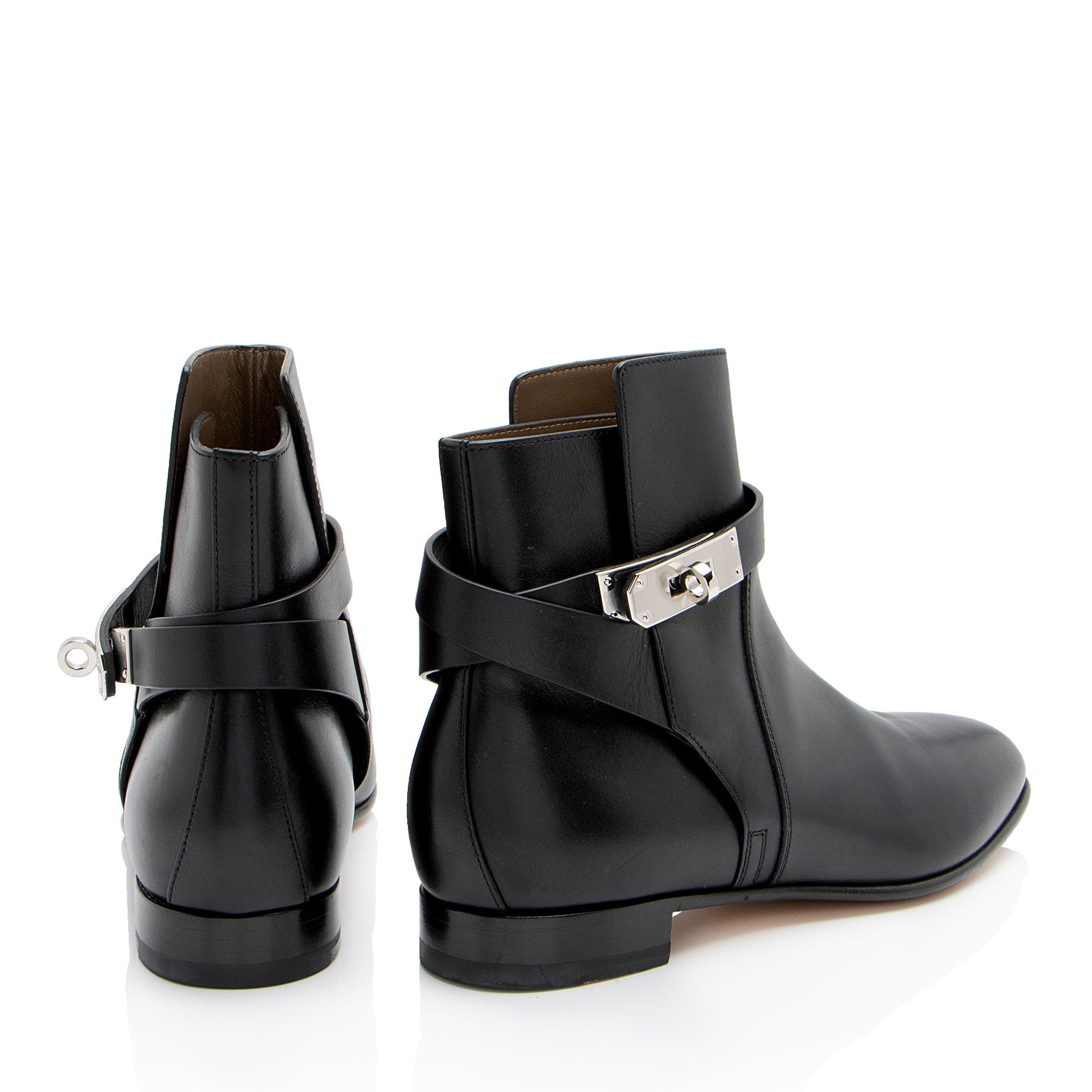 Hermes Calfskin Neo Ankle Boots - Size 8 / 38