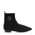 Hermes Knit Calfskin Duo Ankle Boots - Size 7.5 / 37.5 (SHF-ujkGtv)