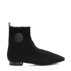 Hermes Knit Calfskin Duo Ankle Boots - Size 7.5 / 37.5 (SHF-ujkGtv)