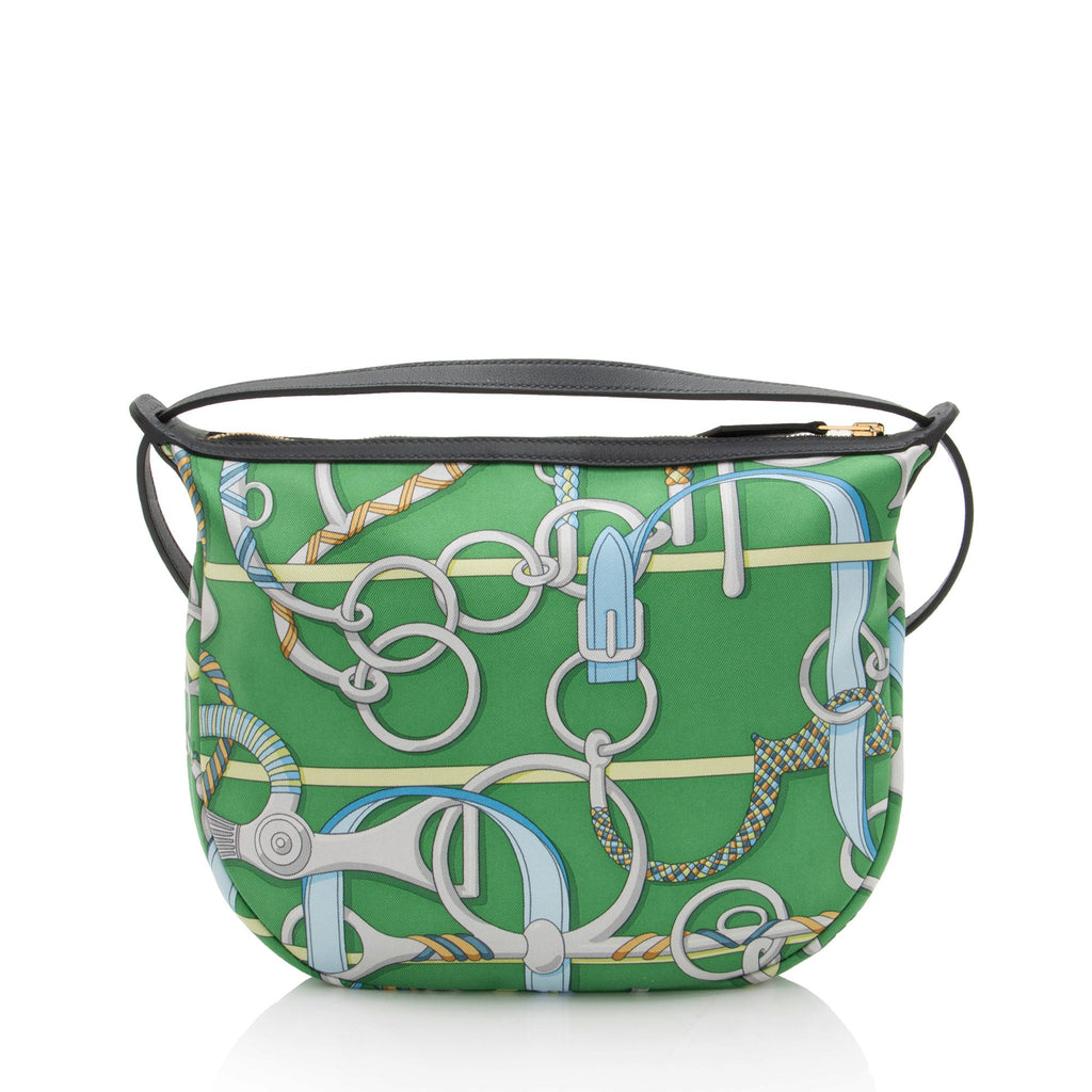 Hermes Silk Calfskin Sursoie To Go Pouch