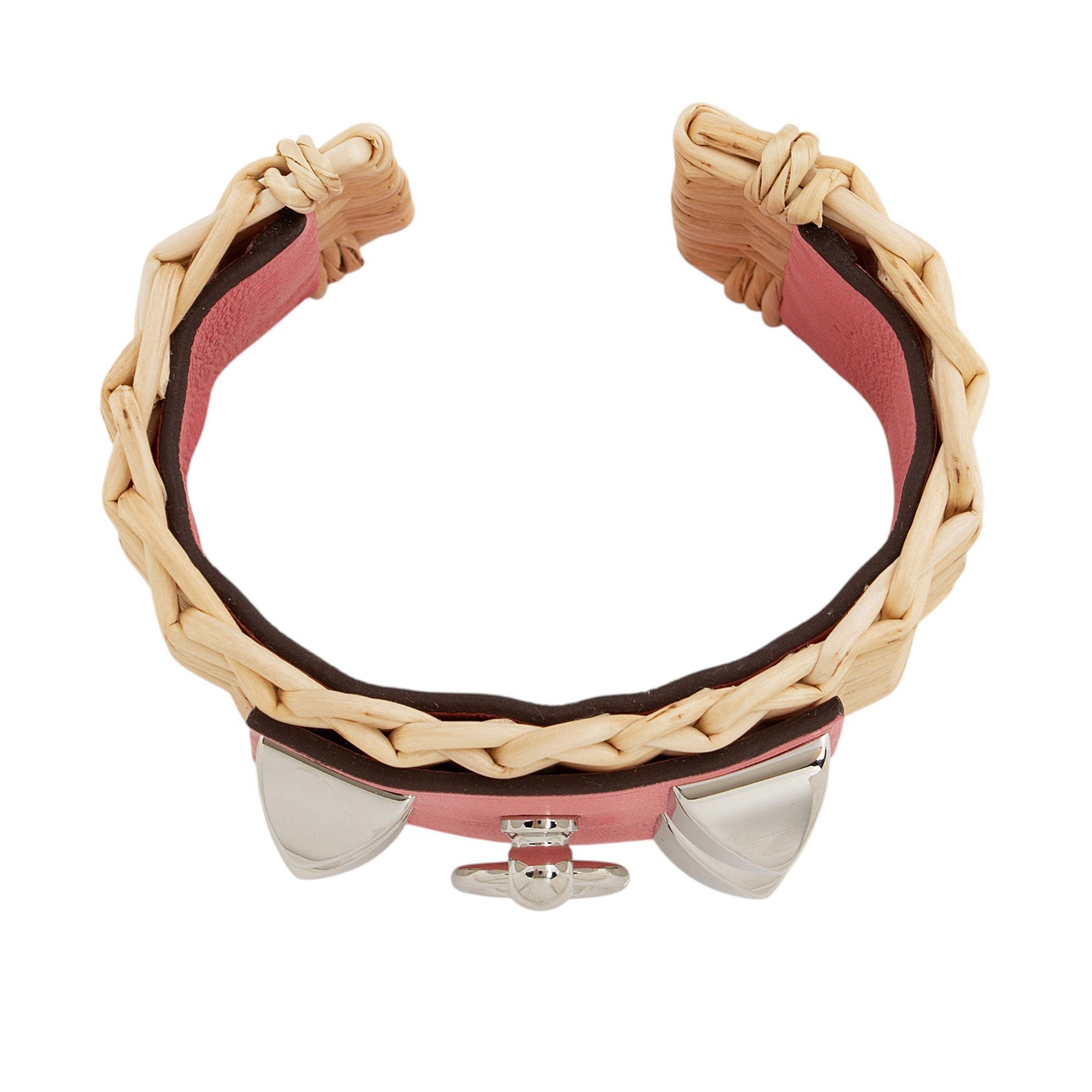 Hermes Wicker Swift Calfskin Medor Picnic Cuff